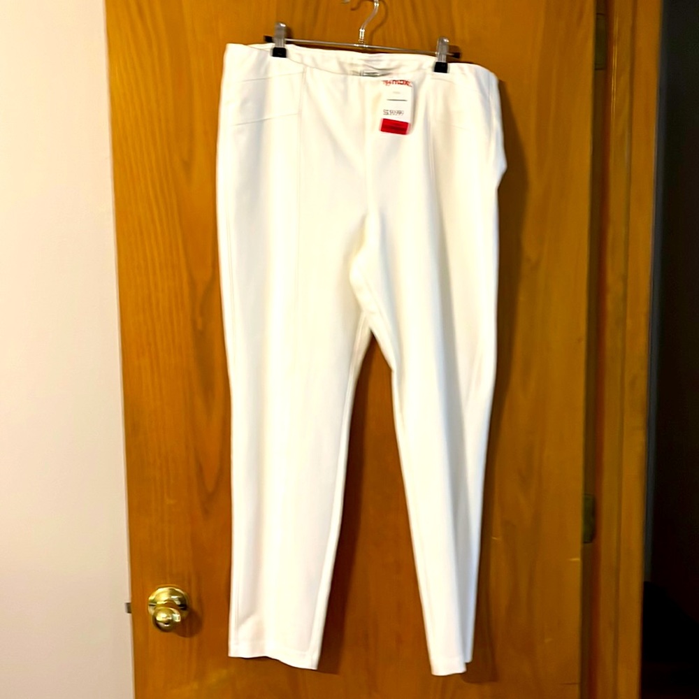 Pull on elastic waist pants